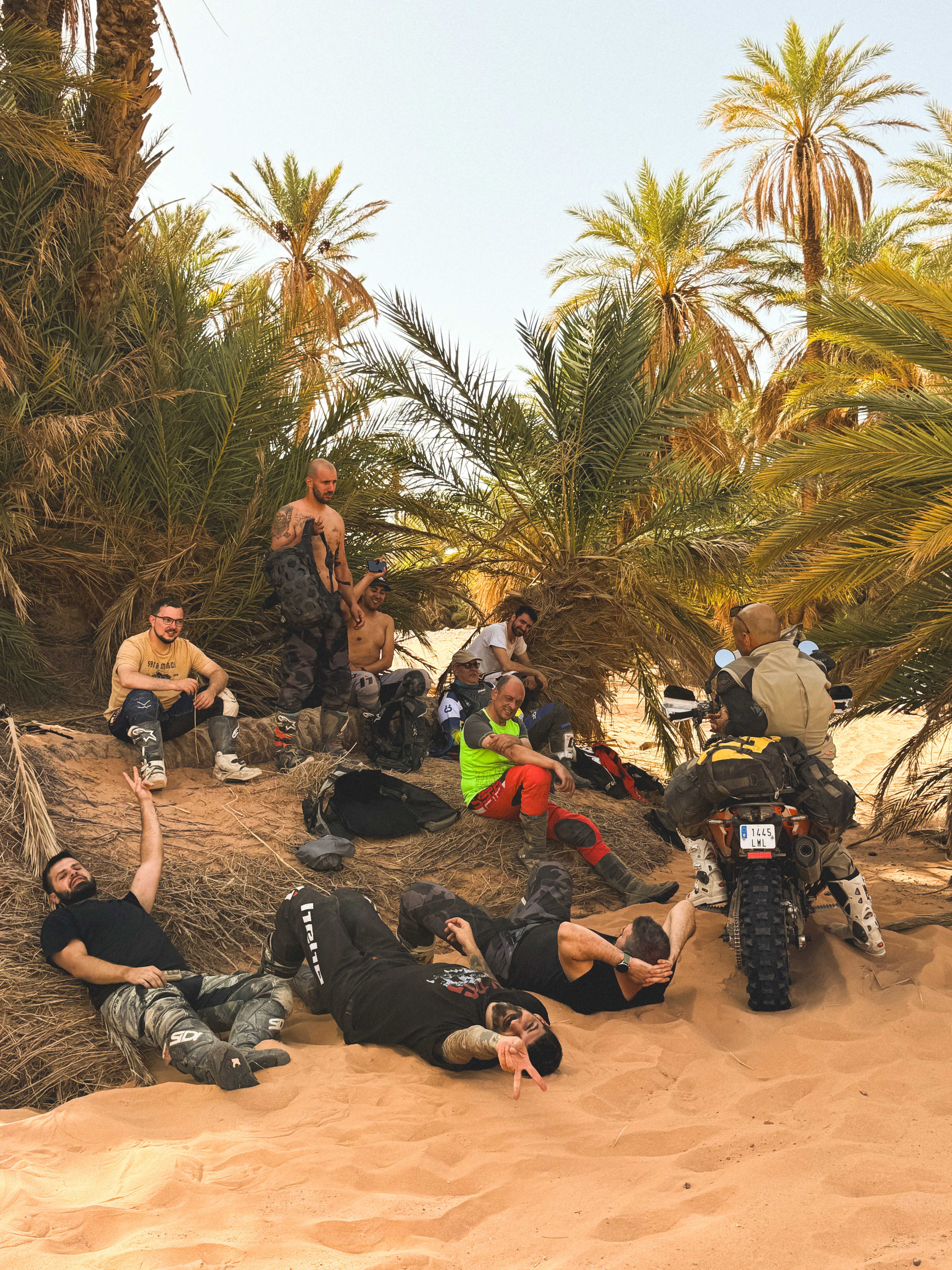 Oasis in the Moroccan desert on a Trinxats Adventure Club expedition